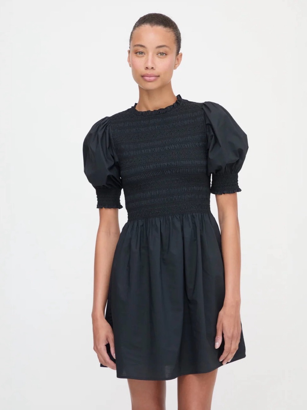 Hill House Vivi Nap Dress in black cotton M - Picture 2 of 8